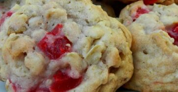 Holiday Maraschino Cherry Shortbread Cookies 3 1