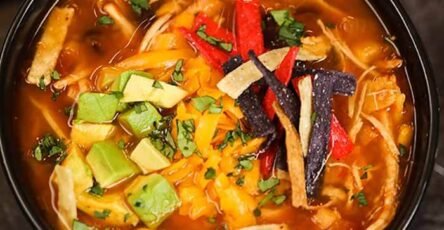 Crock Pot Chicken Tortilla Soup 5 Square