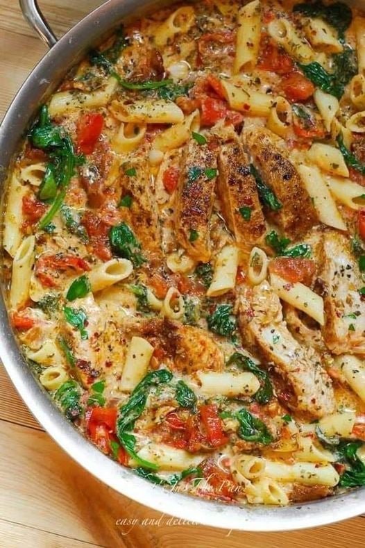 Chicken Bacon Spinach Penne