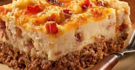 Cowboy Meatloaf And Potato Casserole