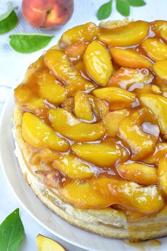 Peach Cobbler Cheesecake