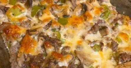 Philly Cheesesteak Cheesy Bread