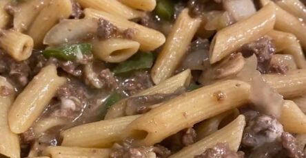 Philly Cheesesteak Pasta