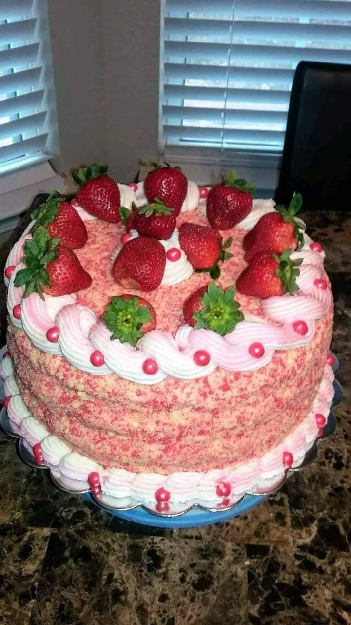 Strawberry Mousse Cake